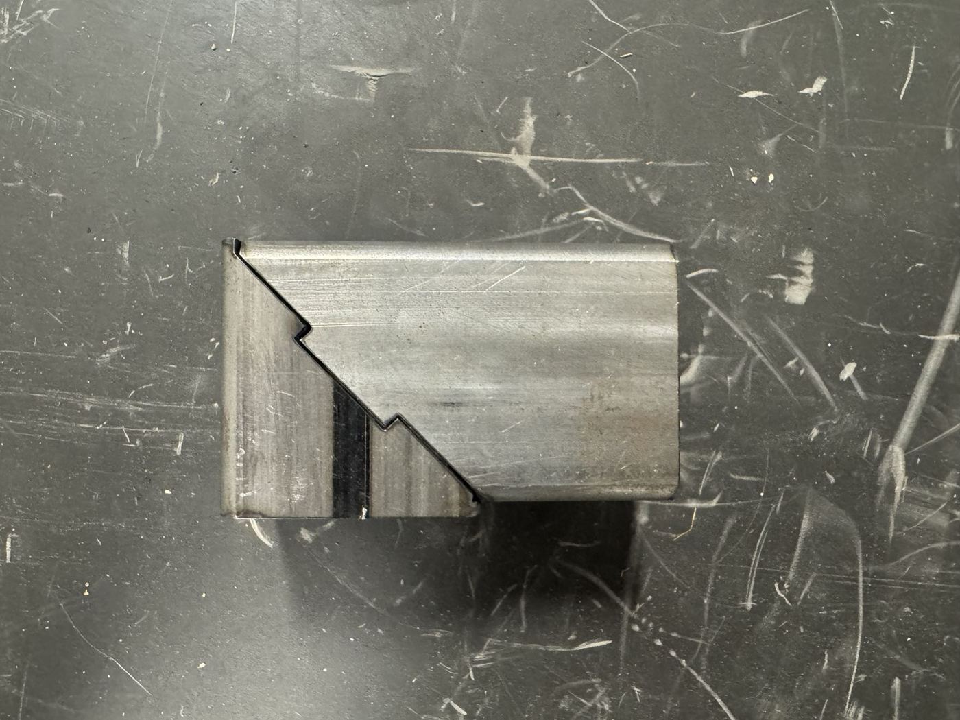 Laser-notched square tube